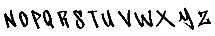 Tag Warriors Font UPPERCASE