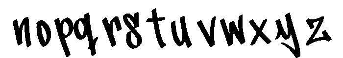 Tag Warriors Font LOWERCASE