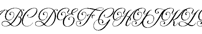 Tailyona-Script Font UPPERCASE