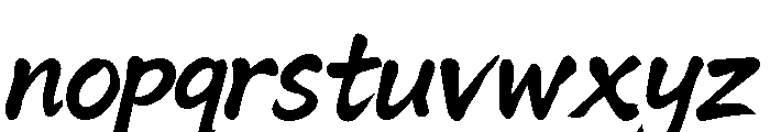 Takashi Japan Italic Italic Font LOWERCASE