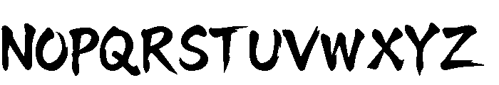 Takashi Japan Font UPPERCASE