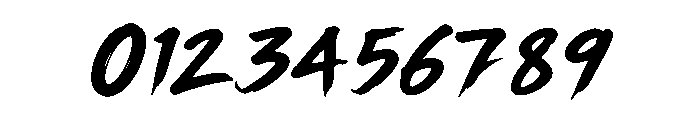 Takeshi Brush Font OTHER CHARS