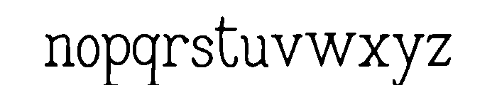 Takin Font LOWERCASE
