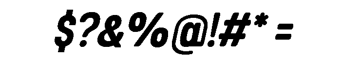 Takugi Italic Font OTHER CHARS