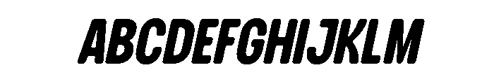 Takugi Italic Font UPPERCASE