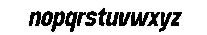 Takugi Italic Font LOWERCASE