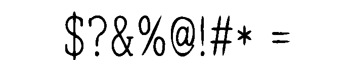 Talento Font OTHER CHARS
