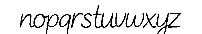 Taliair Handletter Regular Font LOWERCASE