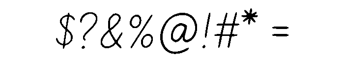 TaliairHandletter-Regular Font OTHER CHARS