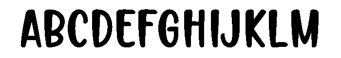 Talkie Font UPPERCASE