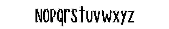 Tall_Alpha Font LOWERCASE