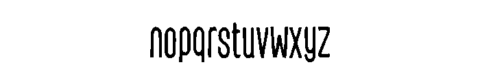 Tall Display Font LOWERCASE