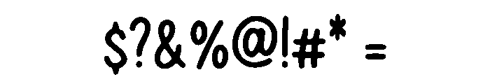 Tall Playful Hand Font OTHER CHARS