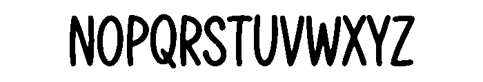 Tall Playful Hand Font UPPERCASE