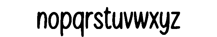 Tall Playful Hand Font LOWERCASE
