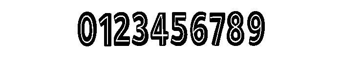 Tall Shadow Font OTHER CHARS