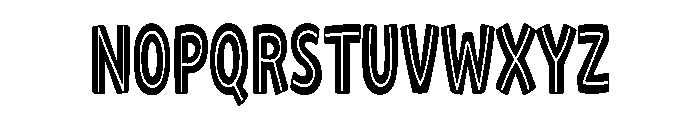 Tall Shadow Font UPPERCASE