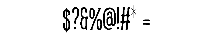 Tall Tattoo Font OTHER CHARS