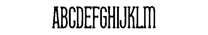 Tall Tattoo Font UPPERCASE