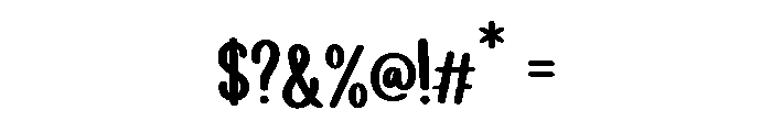 Tall Whimsy Font OTHER CHARS