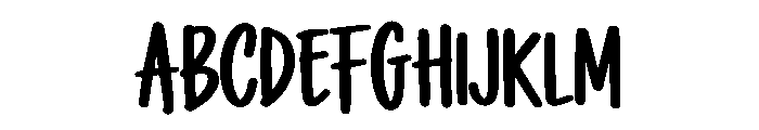 Tallberry Handwritte Font UPPERCASE