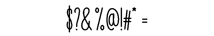 Tallberry Font OTHER CHARS
