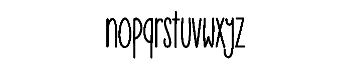 Tallberry Font LOWERCASE