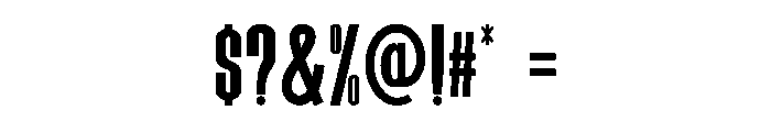 Tallpress Regular Font OTHER CHARS