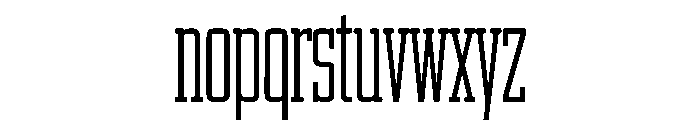 Tallspire Font LOWERCASE