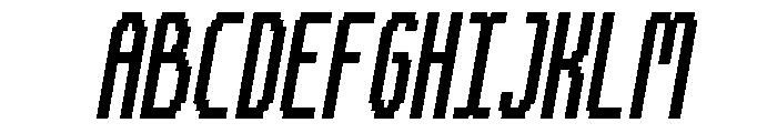 Tally Pixel Bold Italic Font UPPERCASE