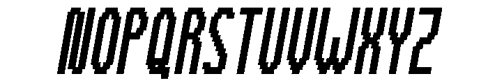 Tally Pixel Bold Italic Font UPPERCASE