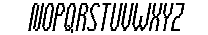 Tally Pixel Italic Font UPPERCASE
