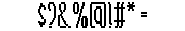 Tally Pixel Regular Font OTHER CHARS