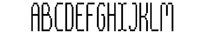 Tally Pixel Thin Font UPPERCASE