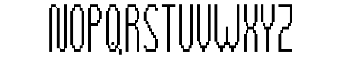 Tally Pixel Thin Font UPPERCASE