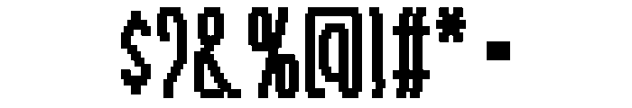 TallyPixel-Bold Font OTHER CHARS