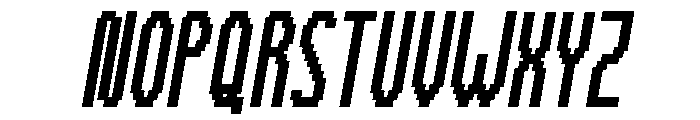 TallyPixel-BoldItalic Font UPPERCASE