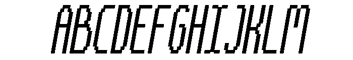 TallyPixel-Italic Font UPPERCASE