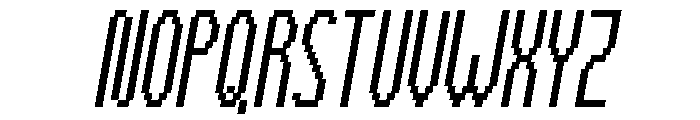 TallyPixel-Italic Font UPPERCASE