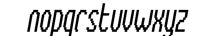 TallyPixel-Italic Font LOWERCASE