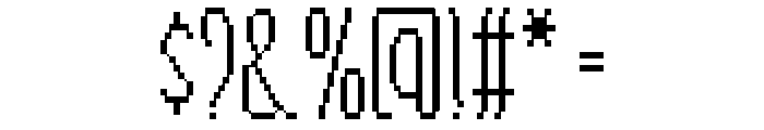 TallyPixel-Thin Font OTHER CHARS