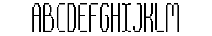 TallyPixel-Thin Font UPPERCASE