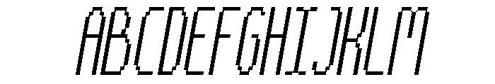 TallyPixel-ThinItalic Font UPPERCASE