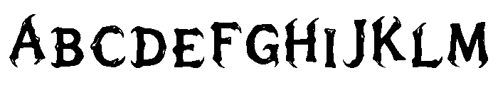 Talonfiend Gothic Regular Font UPPERCASE