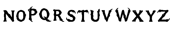 Talonfiend Gothic Regular Font UPPERCASE
