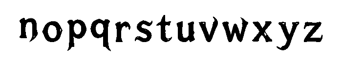 Talonfiend Gothic Regular Font LOWERCASE