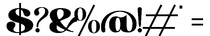 Talspire Regular Font OTHER CHARS