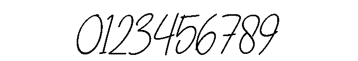 Tamera Signature Italic Font OTHER CHARS