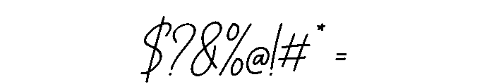 Tamera Signature Italic Font OTHER CHARS