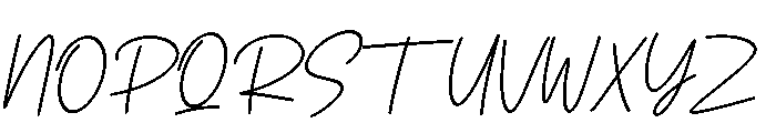 Tamera Signature Italic Font UPPERCASE